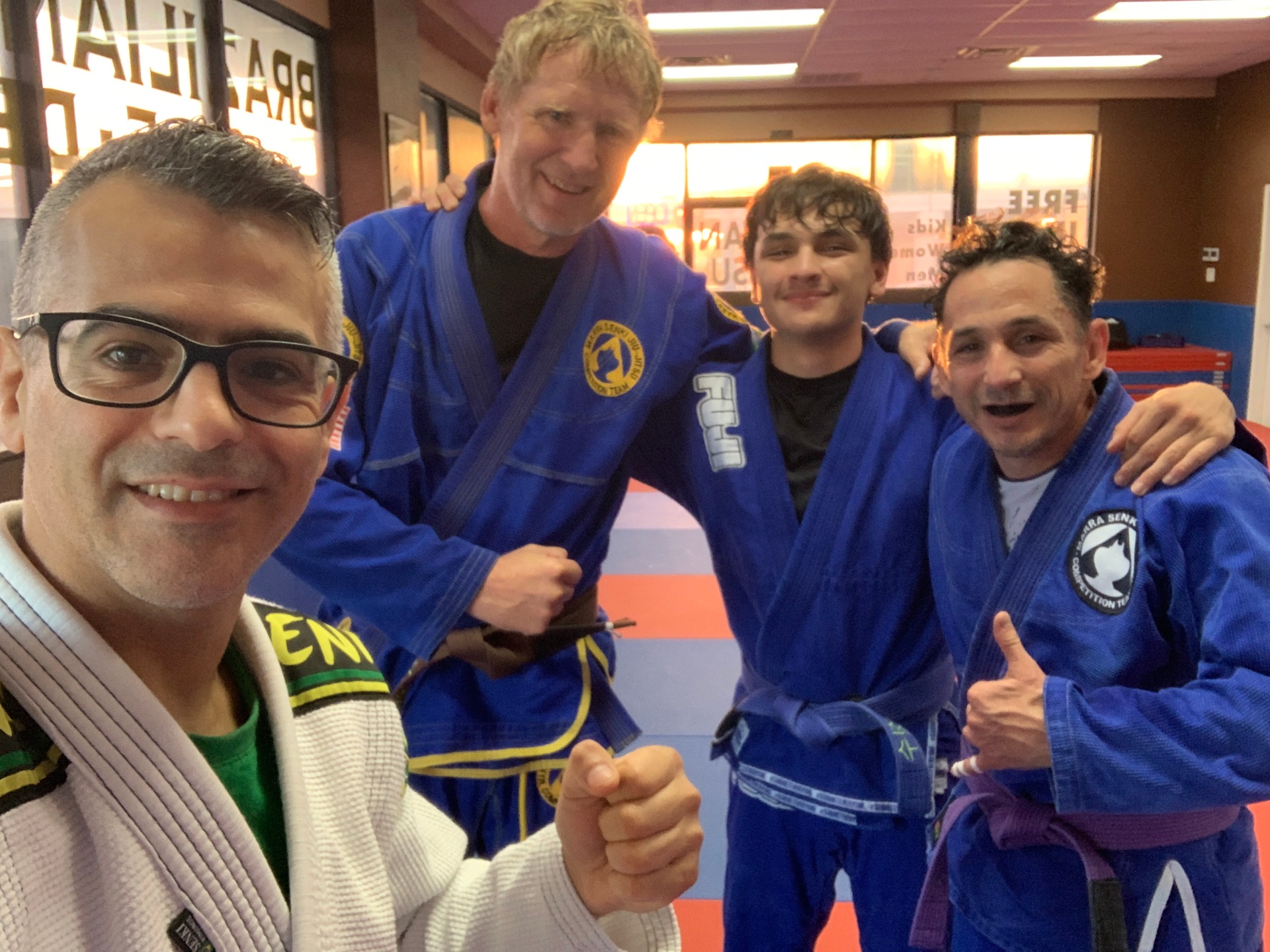 Marra Senki BJJ Academy team smiling in gis